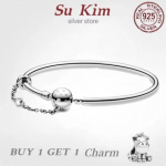 M&uuml;&uuml;k 100% Ehtne 925 Sterling H&otilde;be Pan K&auml;ev&otilde;ru Naistele Sobib Originaalse Disainiga Madu Kujutistega K&auml;ev&otilde;ru DIY K&otilde;rge Kvaliteediga Ehted 16cm