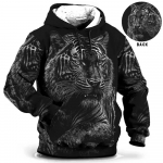Vintage kapuutsid meestele Hundilooma mustriga 3D Prindiga Eagle Leopard Topid S&uuml;gistalvised vabaaja pikkade varrukatega &uuml;lisuure tiigerkapuutsiga 6XL