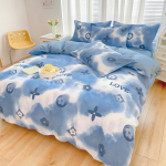 Nahas&otilde;bralik puuvillane neljaosaline &uuml;hiselamu kolmeosaline voodilina tekikott voodipesu 1.2m bed