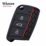 Silikoonist v&otilde;tmekorpuse kate VW Polo Golf 7 Tiguan jaoks Skoda jaoks SEAT Ateca Leon Ibiza 2016-2019 jaoks Silicone Cover must