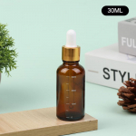 5&ndash;100 ml tilgutipudelid katlakivi reaktiiviga silmatilkadega merevaigukollane klaas aroomiteraapia vedeliku pipetiga pudelid, korduvt&auml;idetavad pudelid reisimiseks 30ml