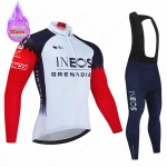 Ineos Talvine Termofliisist Rattariietus Meestele Jersey &Uuml;likond V&auml;li-Jalgrattariietus Traksip&uuml;kste Komplekt Ropa Maillot Ciclismo Hombre XXS