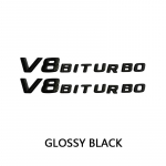 Auto tiiva embleem V8 BITURBO 4MATIC+ Mazda CX5 Golf 7 tarvikutele Chevrolet Cruze BMW X5 E70 FJ Cruiser Ford Mondeo MK