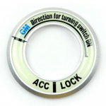 Valikuline v&auml;rviline &ouml;&ouml;n&auml;gemisvalgus, helendav s&uuml;&uuml;tel&uuml;liti kleebis, helendav v&otilde;tmehoidja ava, mustriga Ford Chevrolet'le must