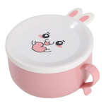 L&otilde;unakarp Kahekihilised korduvkasutatavad roostevabast terasest kaasaskantavad igap&auml;evaselt kasutatavad riisi nuudlikaussi k&ouml;&ouml;gitarbed roosa