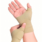 2tk geel-silikoonist randmetugi, trakside leevenduskompressioonkinnas, p&ouml;idla k&auml;e randmetugi S