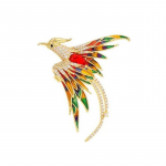 Elegantne mitmev&auml;rviline Phoenix pross naistele Meestele Peen ilu Lendav lind Pross Ehted Aksessuaarid Kingitused mitmev&auml;rviline