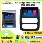 Android Autoraadio Dodge RAM 1500 2500 3500 2002 - 2005 jaoks GPS DVD Traadita Carplay Automaatne Viedo M&auml;ngija Multimeedia 2DIN 4-core 2GB+32GB