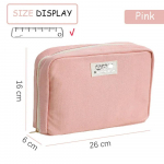 Suure mahutavusega pliiatsitase kott, kott T&uuml;drukutele Jaapani Korea koolid Kontoritarbed Suure mahutavusega &otilde;pilaste pliiatsitase High Beauty meigikott Beige color