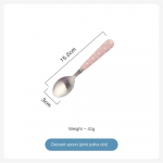 Laste lauan&otilde;ud roostevabast terasest lusika korpuse sepistamine multifilm Armas kaasaskantav loominguline idee Laste magustoidu lusikas ja kahvel