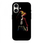 Coque - One Piece - Iphone 16 - Anime Luffy - Noir - Souple