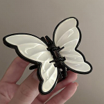 Uued Butterfly akr&uuml;&uuml;list juukseklambrid naistele korea stiilis magusad geomeetrilised krabi juuksen&otilde;elad moodsad juukseaksessuaarid t&uuml;drukule beež