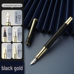 Mitmek&uuml;lgne metallist t&auml;itesulepea: Mitmek&uuml;lgne kalligraafia- ja pastapliiats kontori- ja &otilde;pilaskasutuseks 0.38mm【Fountain pen dark tip】