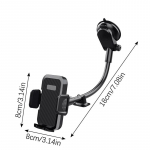 Telefonihoidik Universaalne 4,7-6,7 tolli Mobiiltelefoni Hoidik Auto Tarvikud Armatuurlaua Telefonihoidik Multifunktsionaalne must