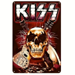 Klassika rokkb&auml;nd &ldquo;Kiss Revenge&rdquo; Vintage Art Metal Plakat Retro Man Cave Music Club Baar Pubi Kohvik Dekoratiivsed plaadid 20x30cm heleroosa v&auml;rv