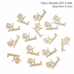 EID Mubarak Puidust Ripats LED K&uuml;&uuml;nalde Valgusega Ramadani Kaunistused Kodu jaoks Islami Moslemi Pidu Eidi Dekor Kareem Ramadan