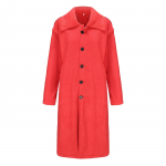 Seemisnahast fliisist meeste mantel &Uuml;ks paks soe meeste mantel kardigan L must