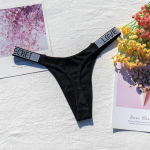 Naiste alusp&uuml;ksid, l&auml;ikiv kivikivist seksikas pesu, naiste madala k&otilde;rgusega nailonist naiste aluspesu salajane G-stringiga neoonv&auml;rvi naiste stringid M