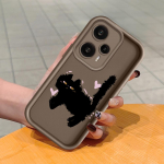 Pehme silikoonist ruudukujulise redeliga printimismustriga telefoni korpus, t&auml;iskaanega kaamera p&otilde;rutuskindel kaitse kummist &uuml;mbris Xiaomi Redmi jaoks Redmi Note 11 Pro 5G pruun