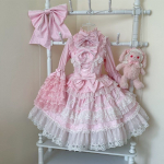 Jaapani gooti stiilis Lolita kleit naistele Kawaii vibukaru pitskleit pikkade varrukatega printsesskleit Halloweeni kost&uuml;&uuml;m, kingitus t&uuml;drukutele S
