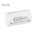 LR6 AA kuni LR14 C patareiadapteri &uuml;mbris LR6 kuni LR14 elemendi teisenduspatarei hoidja AA kuni C suuruse aku vahekaugusmuunduri &uuml;mbris valge