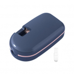 Pillide karbikarp koos l&otilde;ikuriga toidukvaliteediga BPA-vaba mitmeotstarbelise kompaktse disainiga kaasaskantav reisipillide &uuml;mbrise tabletikork sinine