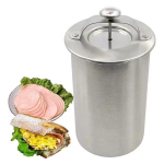 Roostevabast terasest aurutatud ja hautatud liha keetja termomeetriga 304 Steel Steamed Meat Barrel gray