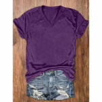 YYFS naistemood vabaaja suve kevade &uuml;hev&auml;rvilise tr&uuml;kiga l&uuml;hikeste varrukatega V-kaelusega pluusid ja s&auml;rgid S