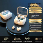 Kaks paari k&otilde;rvaklappe Traadita Bluetooth-k&otilde;rvaklapid Sleep Mini Ultra Small Ultra Long Life meestele ja naistele must