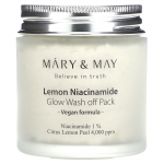 Mary & May, Lemon Niacinamide Glow, Wash Off Pack, 4.4 oz (125 g)