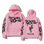 My Chemical Romance kahepoolse graafikaga kapuutsiga pusa S roosa