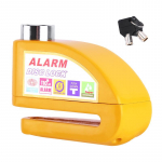 Mootorratta alarmi lukk Roller Jalgratas Vargusvastane Turvalisus Ketaspiduri lukud Valju hoiatus Meeldetuletus Tross Ratta tabalukk kollane