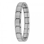 Uued naiste ehted 9 mm laiusega Itaalia elastne v&otilde;luk&auml;ev&otilde;ru, moodne roostevabast terasest k&auml;ev&otilde;ru 17.5cm h&otilde;be