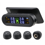 Intelligentne rehvir&otilde;hu j&auml;lgimiss&uuml;steem p&auml;ikeseenergia juhtmevaba TPMS-i temperatuurihoiatus koos 4 anduriga IP67 veekindla automaatse monitoriga