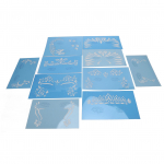 10 lehte n&auml;omaalingu &scaron;abloon PET P&uuml;had Halloweeni meik N&auml;omaalingu mall laval esinemiseks