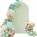 Spandexiga varustatud pulmakaare kaane kaare taustadekoratsiooni kate, &uuml;mmargune Chiara taustadekoratsiooni aluse katted pulmade s&uuml;nnip&auml;evapeoks 6FT