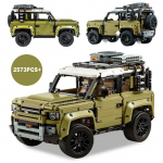2573PCS tehniline maastikus&otilde;iduk Defender sportauto ehitusklotsid 42110 komplekt mudels&otilde;iduki m&auml;nguasjad tellised poistele t&auml;iskasvanute kingitused No original box helekollane v&auml;rv
