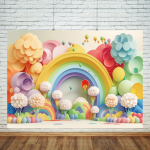 Kaisukaru v&auml;rvilised &otilde;hupallid 1. s&uuml;nnip&auml;evaks Taust lastele Kingitused Beebi&otilde;htu Oh Beebi taust fotograafiaks Fotorekvisiidistuudio 240X180CM