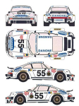 PLATZ Porsche 934 Auto 1977 Le Mans 24 Tundi RDEC24-001 1/24 DANONE Nr.55 gray