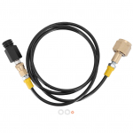 G5/8-14 CO2 Universaalne V&auml;line Voolikuadapter 1,5 m Soda Must Voolik CO2 Silindri T&auml;iteadapter