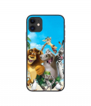 Coque de t&eacute;l&eacute;phone - Maniacase - Iphone 12 - Souple - Silicone - Madagascar Anime