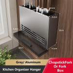 K&ouml;&ouml;gihoidla Noahoidja Seinale Paigaldatav Korraldaja Lusika ja S&ouml;&ouml;gipulkade Hoidja Riputatavad Korraldajad Alumiinium