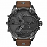 Diesel DZ7413 hr. Daddy 2.0 Chronograph Brown nahast meeste k&auml;ekell 57 pruun