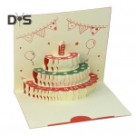 3D-s&uuml;nnip&auml;evakaartide h&uuml;pikkaart muusikaliste tuledega Palju &otilde;nne s&uuml;nnip&auml;evaks koogiga naistele, meestele, lastele, s&otilde;pradele D