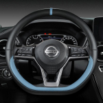 for Nissan March Micra K10 K11 K12 K13 K14 PU Leather Car Steering Wheel Cover Fast Shipping Auto Accessories D Shape Blue
