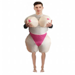 Suurte rindadega t&auml;ispuhutavad kost&uuml;&uuml;mid, ainulaadsed t&auml;iskasvanute kost&uuml;&uuml;mid One size, 150-190cm roosa