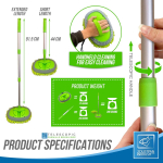 Autopuhastushari Mikrofiibrist mopist teleskoop-autopesuhari pikendatava k&auml;epideme ja kriimuvaba peaga autopesukomplekt &ndash; sobib