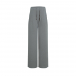 2024. aasta naiste k&otilde;rge v&ouml;&ouml;kohaga laia s&auml;&auml;rega joogap&uuml;ksid - puuvillane linane kangas, taskutega 3XL hall v&auml;rv