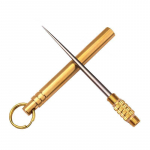 Titaanisulamist v&auml;listingimustes kasutatav EDC hambaork Fruit Fork Camping Tool hambaorki hoidja Titaanist hambaork
