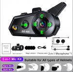 Bluetooth mootorratta kiivri peakomplekt juhtmevaba interphone grupi intercomi jaoks 6 s&otilde;itja intercomunicator veekindel muusika jagamine